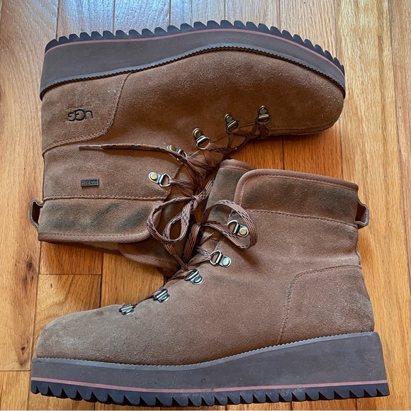 UGG Women's W Birch LACE-UP Boot Snow Chestnut 8 M US - Picture 3 of 15